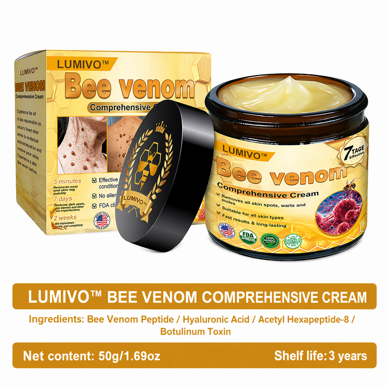 Made and Shipped from USA ✨ LUMIVO™ Bee venom Comprehensive Cream 🔥 LAST DAY 80% OFF 💎💎