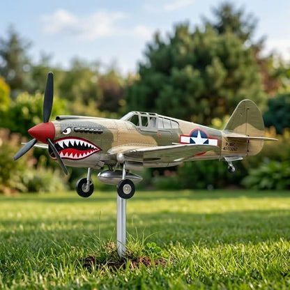 🛩️Shark Mouth Warplane Garden Wind Spinner