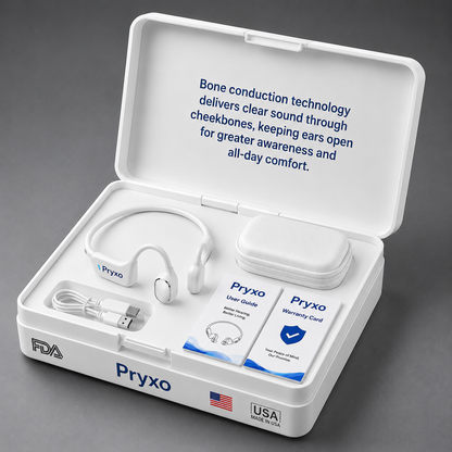 🔥 Final 2 Hours : Only Limited Stock Left🏆Pryxo® Bone Conduction Smart Hearing Headphones （Mayo Clinic Recommended）