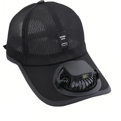 🧢 Summer Breathable Solar-Charging Fan Hat