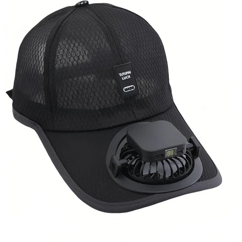 🧢 Summer Breathable Solar-Charging Fan Hat