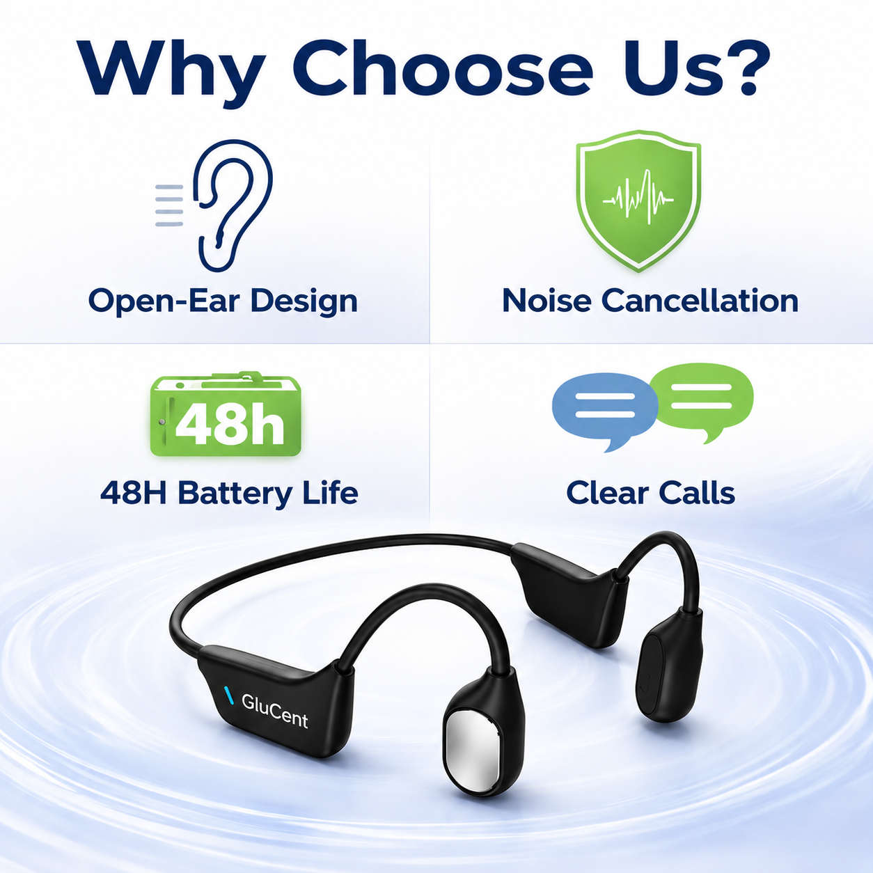 🔥 Final 2 Hours : Only Limited Stock Left🏆Pryxo® Bone Conduction Smart Hearing Headphones （Mayo Clinic Recommended）