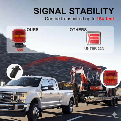 Universal Suction Cup & Magnetic Wireless Trailer Lights