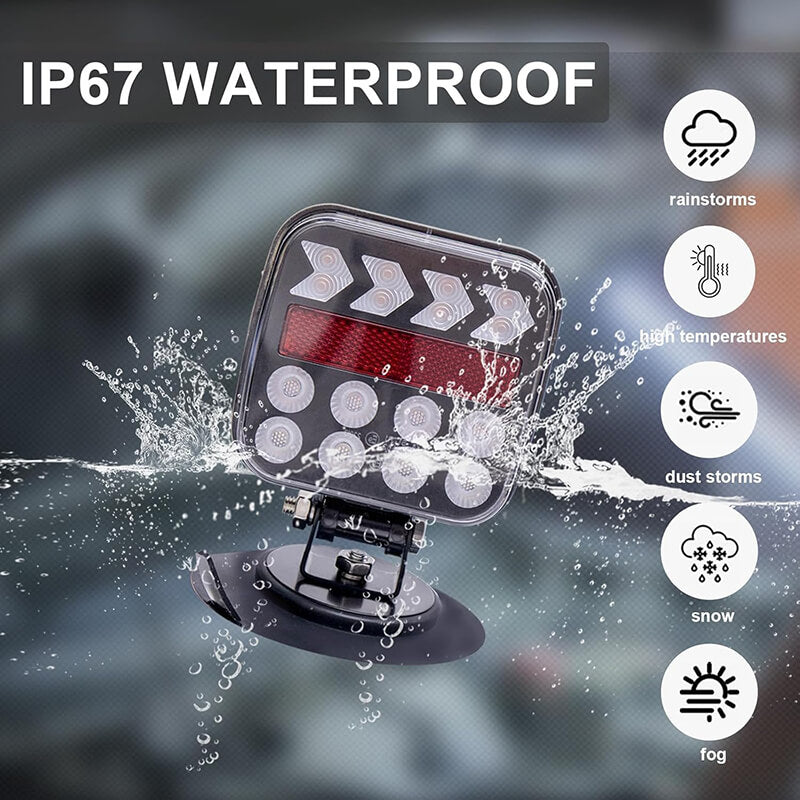 Wireless Magnetic Rechargeable LED Trailer Light Kit