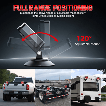Wireless Magnetic Rechargeable LED Trailer Light Kit