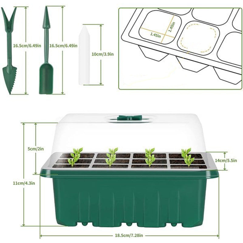 ⏰Limited offer 62% Discount🔥Seed Starter Trays with Grow Light